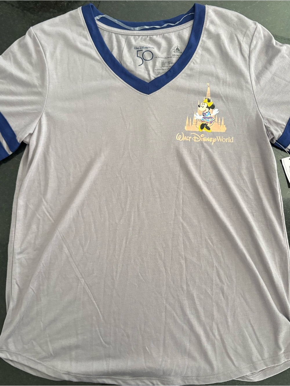 Walt Disney World 50th Anniversary V- Neck T Shirt